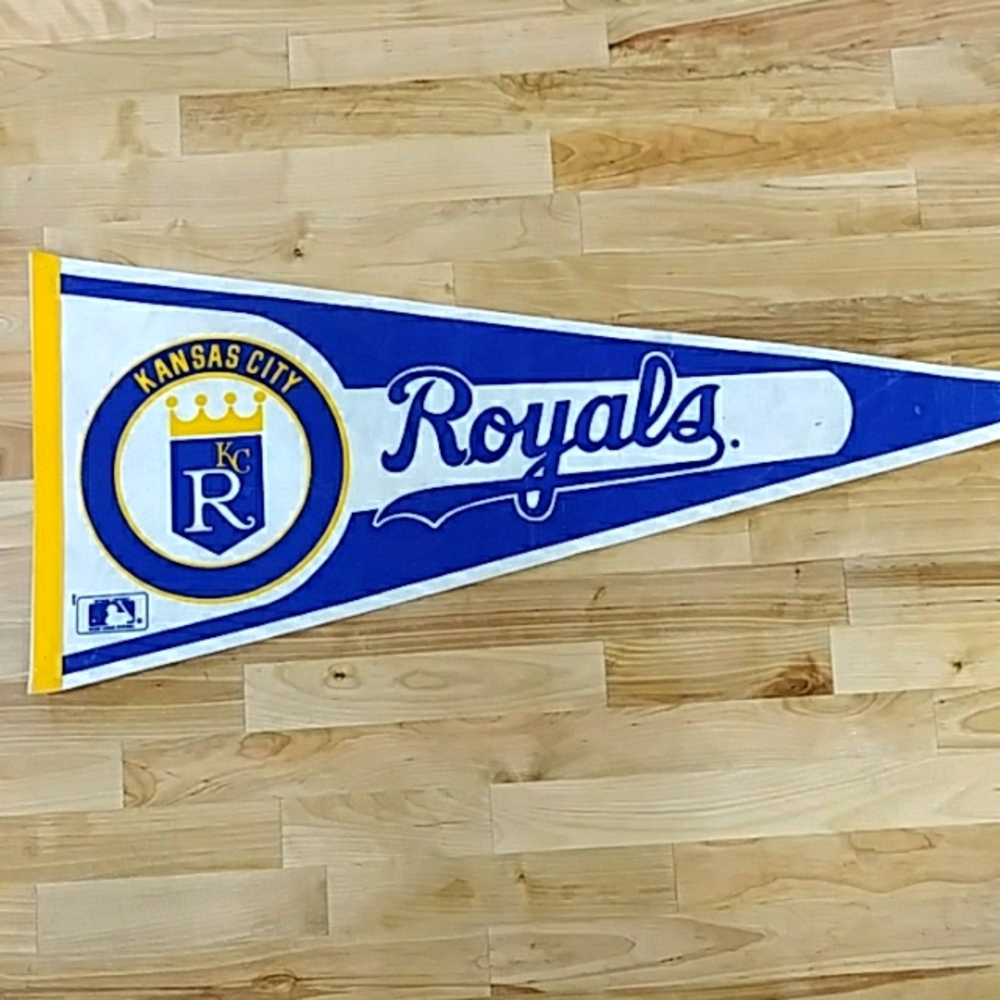Vintage 1990s Kansas City Royals MLB Pennant